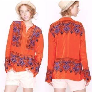 J.Crew Paisley Popover